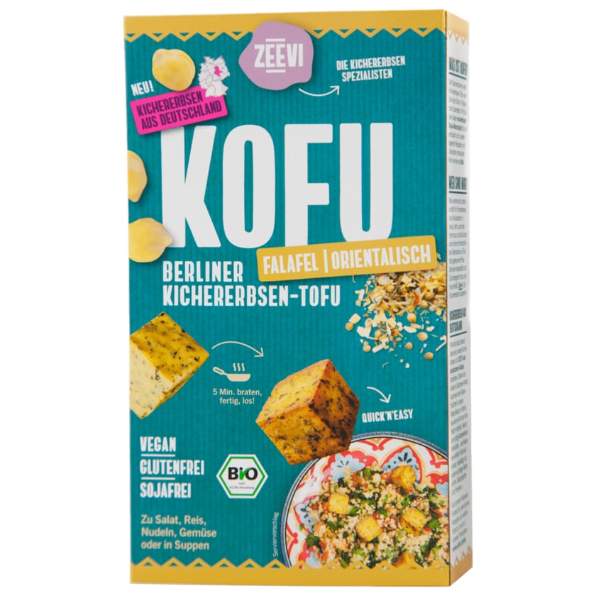 Zeevi Bio Kofu Kichererbsen-Tofu Falafel vegan 200g